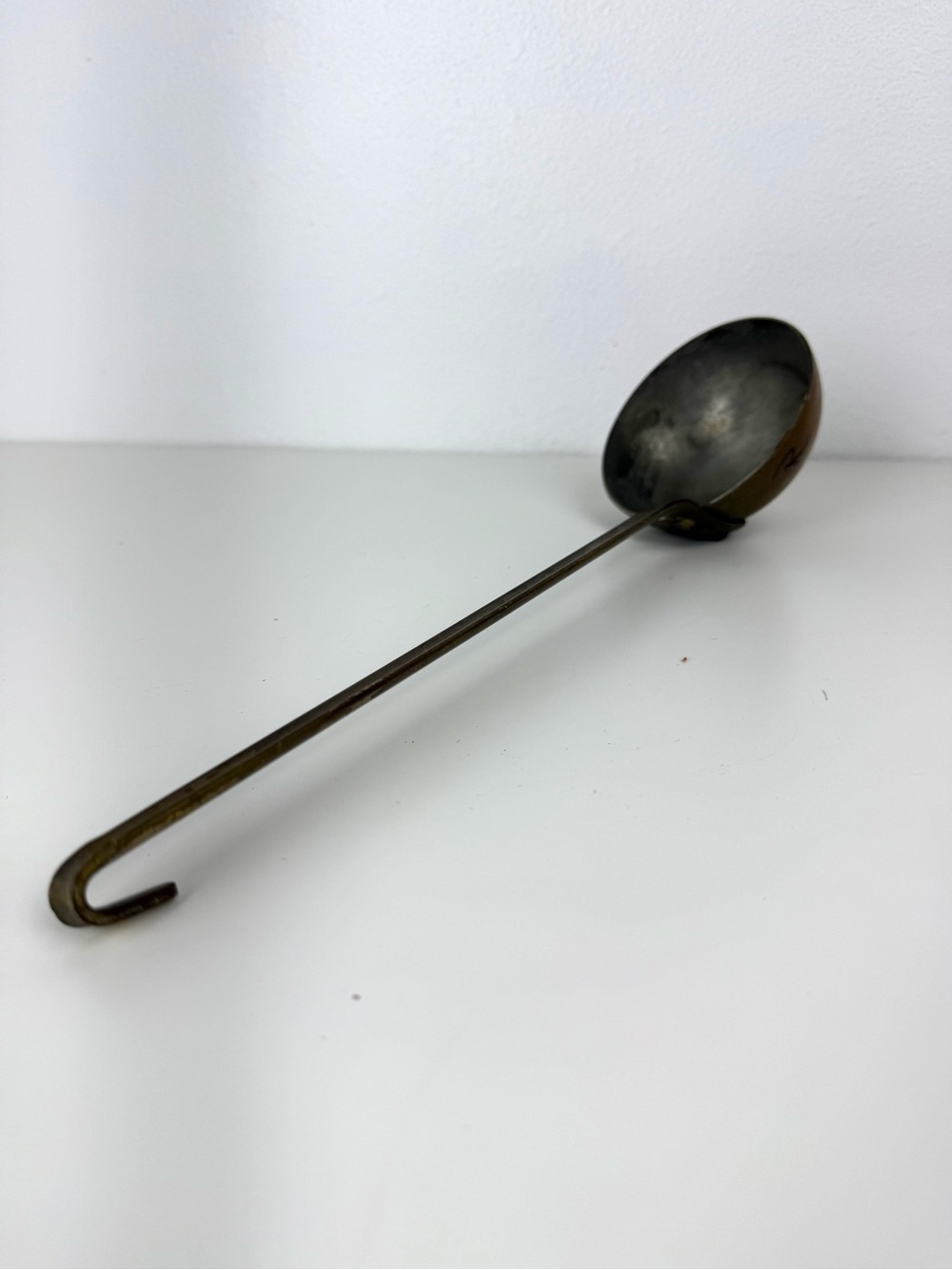 Vintage Copper Brass Long Handle Ladle